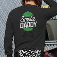 Smoke Daddy Green Egg Pitmaster Dad Tshirt BBQ Grill Long Sleeve T-Shirt Back Print