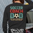 Soccer Coach Dad T-Shirt Long Sleeve T-Shirt Back Print