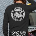 Star Wars Father's Day Stormtrooper This Dad Is A Trooper Circle Long Sleeve T-Shirt Back Print