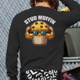 Stud Muffin Muffin Lover Dad Boyfriend Men Boys Long Sleeve T-Shirt Back Print