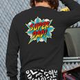 Super Dad Comic Book Superhero Father's Day Long Sleeve T-Shirt Back Print Super Dad Comic Book Superhero Father's Day Long Sleeve T-Shirt Back Print