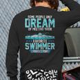 Swimming Parent Swimmer Mom Dad My Favorite Swim Meet Long Sleeve T-Shirt Back Print