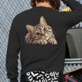 Tabby Cat Mom Dad Pet Shop Tabby Cats Kitten Tabby Cat Long Sleeve T-Shirt Back Print