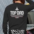 Top Gun Father's Day Top Dad Long Sleeve T-Shirt Back Print