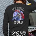Transformers Father's Day Optimus Prime Heroic Dad Vintage Long Sleeve T-Shirt Back Print