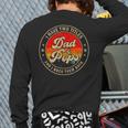 I Have Two Titles Dad & Pops I Rock Them Both For Grandpa Long Sleeve T-Shirt Back Print