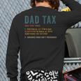 Vintage Dad Tax Definition Men Father's Day Long Sleeve T-Shirt Back Print Vintage Dad Tax Definition Men Father's Day Long Sleeve T-Shirt Back Print