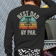 Vintage Disc Golf Dad Best Dad By Par Disk Golf Long Sleeve T-Shirt Back Print