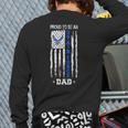 Vintage USA Flag Proud To Be An US Air Force Dad Long Sleeve T-Shirt Back Print