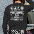 Volleyball Dad Contents Of Sports Father Long Sleeve T-Shirt Back Print