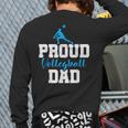 Volleyball Player Team Dad Father Proud Volleyball Dad Long Sleeve T-Shirt Back Print