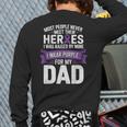I Wear Purple For My Dad Pancreatic Cancer Support Long Sleeve T-Shirt Back Print I Wear Purple For My Dad Pancreatic Cancer Support Long Sleeve T-Shirt Back Print