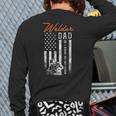Welder Dad Like A Normal Dad Only Cooler USA Flag Welding Long Sleeve T-Shirt Back Print