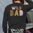 Wild Wild Dad Two Wild Birthday Outfit Zoo Birthday Animal Long Sleeve T-Shirt Back Print