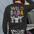 Wild Dada Zoo Theme Birthday Safari Jungle Matching Party Long Sleeve T-Shirt Back Print Wild Dada Zoo Theme Birthday Safari Jungle Matching Party Long Sleeve T-Shirt Back Print