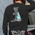 Women Dog Pitbull I Love Dad Tattoo Long Sleeve T-Shirt Back Print Women Dog Pitbull I Love Dad Tattoo Long Sleeve T-Shirt Back Print