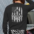 Wrestling Dad US Flag Fathers Day Wrestling Fans Long Sleeve T-Shirt Back Print Wrestling Dad US Flag Fathers Day Wrestling Fans Long Sleeve T-Shirt Back Print