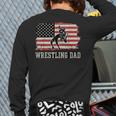 Wrestling Dad US Flag Fathers Day Retro Wrestling Fans Long Sleeve T-Shirt Back Print Wrestling Dad US Flag Fathers Day Retro Wrestling Fans Long Sleeve T-Shirt Back Print