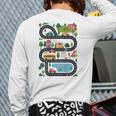 On Back Tired Dads Club Car Race Track On Dad Daddy Long Sleeve T-Shirt Back Print