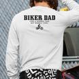 Biker Dad Mountain Bike MTB Father's Day Cyclist Long Sleeve T-Shirt Back Print