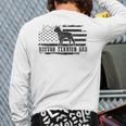 Boston Terrier Dad Distressed American Flag Patriotic Dog Long Sleeve T-Shirt Back Print Boston Terrier Dad Distressed American Flag Patriotic Dog Long Sleeve T-Shirt Back Print