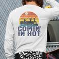Comin In Hot Pontoon Boat Boating Lake For Dad Small Long Sleeve T-Shirt Back Print