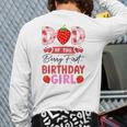 Dad Of The Berry First Birthday Girl Sweet Strawberry Long Sleeve T-Shirt Back Print
