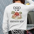 Dad Of The Birthday For Boy Barnyard Farm Animals Party Long Sleeve T-Shirt Back Print