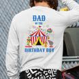 Dad Of The Birthday Boy Circus Ringmaster Party Birthday Long Sleeve T-Shirt Back Print