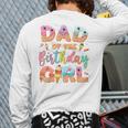 Dad Of The Birthday Ice Cream Family Matching Party Long Sleeve T-Shirt Back Print
