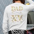 Dad Of The Miss Quince XV Birthday Mexican Quinceanera Long Sleeve T-Shirt Back Print