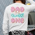 Dad Sweet One 1st First Birthday Matching Family Donut Long Sleeve T-Shirt Back Print