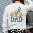 Disney Donald Duck Number One Dad Sunglasses Father's Day Long Sleeve T-Shirt Back Print