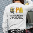 Drinking Opa Like A Regular Grandpa Much Cooler Beer Dad Long Sleeve T-Shirt Back Print