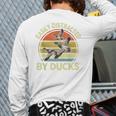 Easily Distracted Duck Hunting Dad Hunter Son Daughter Long Sleeve T-Shirt Back Print