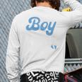 Expecting Dad Of Boy Est 2026 Father's Day Son-Dad To Be Men Long Sleeve T-Shirt Back Print