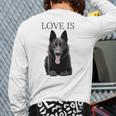 German Shepherd Shirt Shepard TShirt Dog Mom Dad Love Long Sleeve T-Shirt Back Print