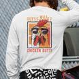 Guess What Chicken Butt DadSiblingsFriends Humor Small Long Sleeve T-Shirt Back Print