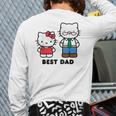 Hello Kitty Best Dad Fathers Day Small Long Sleeve T-Shirt Back Print