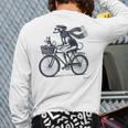Italian Greyhound Whippet Bicycle Cycling Dog Mom Iggy Dad Long Sleeve T-Shirt Back Print