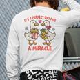 IVF Mom Dad Embryo Transfer Day It's A Day For A Miracle Long Sleeve T-Shirt Back Print