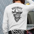 Meowdy Cat Cowboy Western Graphic Cat Lady Cat Dad Long Sleeve T-Shirt Back Print Meowdy Cat Cowboy Western Graphic Cat Lady Cat Dad Long Sleeve T-Shirt Back Print