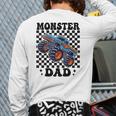 Monster Truck Dad Family Matching Monster Trucks Birthday Long Sleeve T-Shirt Back Print