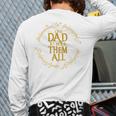 One Dad To Rule Them All Fantasy Nerd Dad Graphic Long Sleeve T-Shirt Back Print