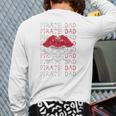 Pirate Dad Skull And Crossbones Tampa Gasparilla Captain Long Sleeve T-Shirt Back Print