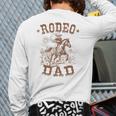 Rodeo Dad Western Cowboy Daddy Family Matching Father's Day Long Sleeve T-Shirt Back Print