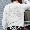 Run Dad Run Marathon Running Spectator Shirt T-Shirt Long Sleeve T-Shirt Back Print Run Dad Run Marathon Running Spectator Shirt T-Shirt Long Sleeve T-Shirt Back Print