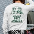 Silent But Dadly Father's Day Fart Dad Farting Vintage Long Sleeve T-Shirt Back Print Silent But Dadly Father's Day Fart Dad Farting Vintage Long Sleeve T-Shirt Back Print