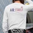 US Flag Proud Air Force Dad Long Sleeve T-Shirt Back Print US Flag Proud Air Force Dad Long Sleeve T-Shirt Back Print