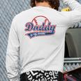 Vintage Baseball Daddy Of The Rookie Long Sleeve T-Shirt Back Print